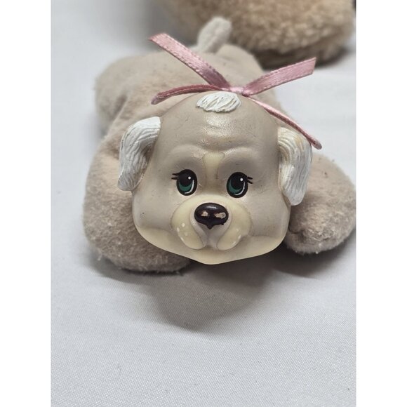 Vintage 1991 Hasbro Puppy Surprise Plush Tan mom Dog 3 puppies- *WELL USED* - Picture 2 of 16